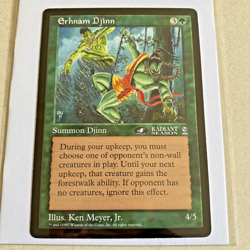 MTG Magic The Gathering - Erhnam Djinn - Oversize Summon 6x9 Radiant Season Card - Image 1