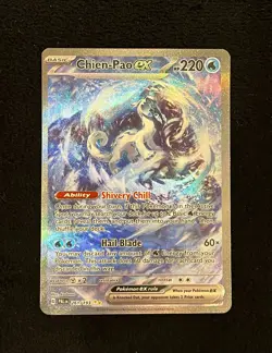Special Illustration Rare CHIEN-PAO EX Pokemon Card Paldea Evolved #261 NM - Image 1