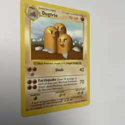 Dugtrio Shadowless Base Set - Super Rare Pokemon Card LP - Image 3