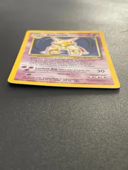 Alakazam 1/130 Holo Rare WotC Card Pokemon Base Set 2 - Image 2