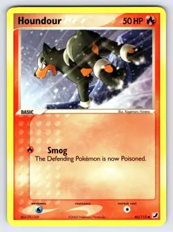 Houndour 60/115 2005 EX Unseen Forces Pokemon Card TCG Nintendo Common - Nm - Image 1