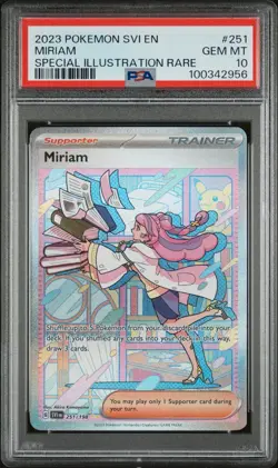Miriam 251/198 Special Illustration Rare PSA 10 GEM MINT 2023 Pokemon Card - Image 4
