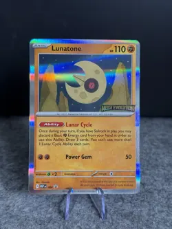 Lunatone Mega Evolutions - MEP 004 Prerelease Promo Pokemon TCG Card - NM - Image 1