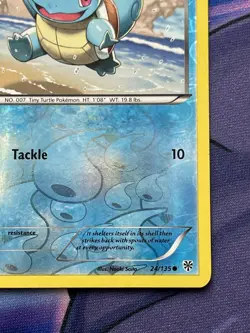 Squirtle 24/135 Reverse Holo Plasma Storm Pokemon Card NM - Image 4