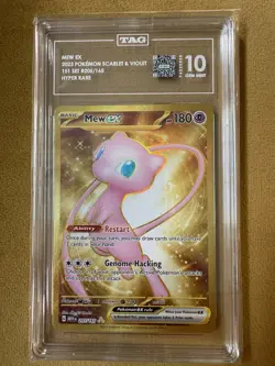 Pokemon 151 Mew 205/165 Tag 10 Gem Mint English Hyper Rare 2023 TCG Card - Image 1