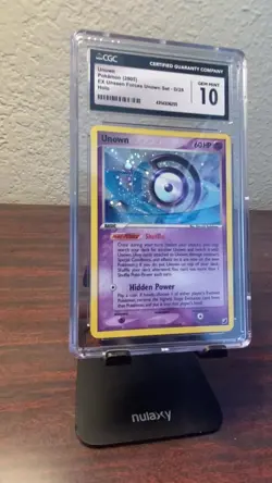 Pokemon Card - Unown (D) EX Unseen Forces D/28 Holo Rare CGC 10 GEM MINT POP 4! - Image 2