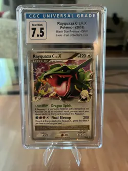 Pokemon TCG Rayquaza C LV.X DP Black Star Promotional Holo Card DP47 - Image 1