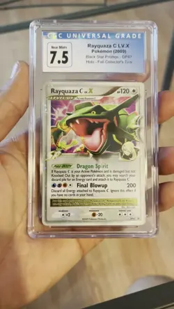 Pokemon TCG Rayquaza C LV.X DP Black Star Promotional Holo Card DP47 - Image 2
