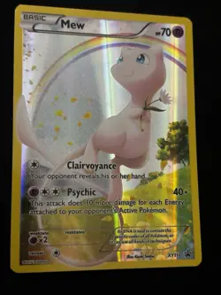 Pokemon TCG XY110 Black Star Promos Full Art Holo Card Mew XY - Image 2