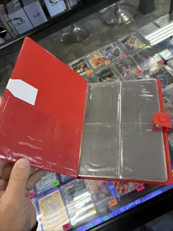 Vintage 1999 Pokemon Pikachu Red Binder TCG Album Snap 30 Page Card Holder - Image 4