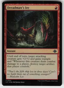 Dreadmaw's Ire Foil U The Lost Caverns of Ixalan 147 MTG - Image 1