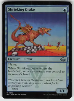 Shrieking Drake Foil U Modern Horizons 3 272 MTG - Image 1