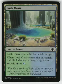 Lush Oasis Foil L Outlaws of Thunder Junction 261 MTG - Image 1