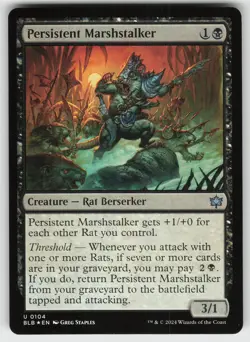 Persistent Marshstalker Foil U Bloomburrow 104 MTG - Image 1