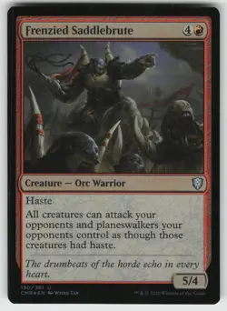 Frenzied Saddlebrute Foil U Commander Legends 180 MTG - Image 1