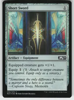 Short Sword Foil C Core Set 2021 236 MTG - Image 1