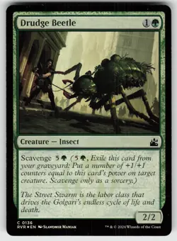 Drudge Beetle Foil C Ravnica Remastered 136 MTG - Image 1