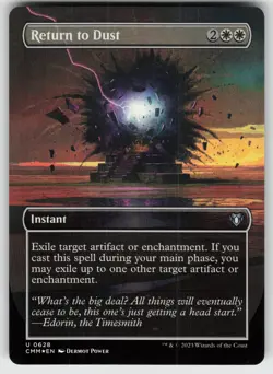 Return to Dust (Borderless) Foil U Commander Masters 628 MTG - Image 1