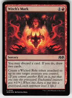 Witch's Mark Foil C Wilds of Eldraine 158 MTG - Image 1