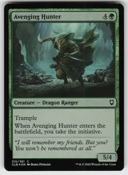 Avenging Hunter Foil C Commander Legends: Battle for Baldur's Gate 215 MTG - Image 1