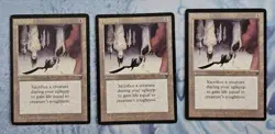 Life Chisel x 3 - Legends - Magic the Gathering - MTG - Moderate/ Heavy Play - Image 1