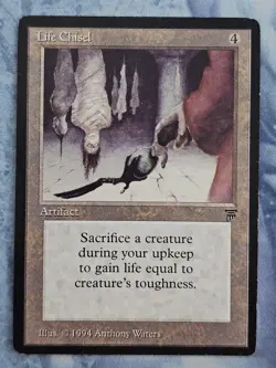 Life Chisel x 3 - Legends - Magic the Gathering - MTG - Moderate/ Heavy Play - Image 2