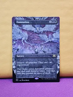 1x BORDERLESS ALT ART Damnation, NM, 2X2, Magic: the Gathering, MtG - Image 1
