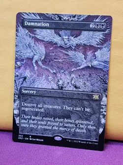 1x BORDERLESS ALT ART Damnation, NM, 2X2, Magic: the Gathering, MtG - Image 2