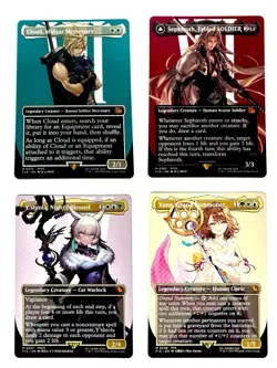 2025 MTG Final Fantasy Y'SHTOLA, YUNA, CLOUD, SEPHIROTH (Borderless Non-Foil) NM - Image 1