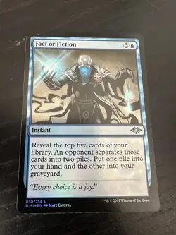 MTG FOIL Fact or Fiction Modern Horizons Magic the Gathering NM - Image 1