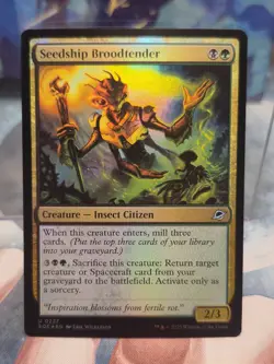FOIL U 0227 Seedship Broodtender Creature Uncommon Edge of Eternities MTG Card - Image 1