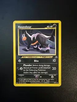 Houndour Rare 39/75 Neo Discovery Pokemon NM WOTC Vintage - Image 1