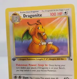 DRAGONITE 19/62 FOSSIL 1ST EDITION RARE NON HOLO - POKEMON TCG NM - Image 3