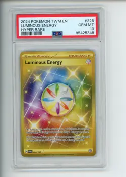 2024 Pokemon Twilight Masquerade Luminous Energy 226/167 Gold Hyper Rare PSA 10 - Image 1