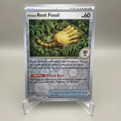 Antique Root Fossil 130/142 Reverse Holo Common - Stellar Crown 2024 Pokemon NM - Image 1
