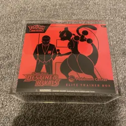 Destined Rivals Pokemon Center Exclusive Elite Trainer Box ETB in Acrylic Case - Image 2