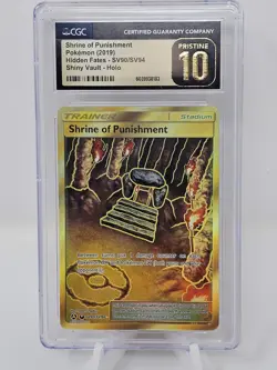 2019 Pokemon Hidden Fates Shrine of Punishment Shiny Vault CGC PRISTINE 10 - Image 1