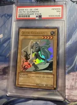 2008 YUGIOH! CELTIC GUARDIAN YAP1-EN004 ANNIVERSARY PACK PSA 7 ENGLISH - Image 2