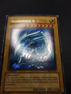 YUGIOH 2003 | BLUE-EYES W. DRAGON | SDK-G001 | 1ST EDT | GERMAN | VG-EX (MP) - Image 5