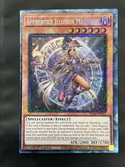 YuGiOh! Apprentice Illusion Magician RA04-EN023 Collector's Rare - Near Mint - Image 1