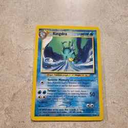 Pokemon Card Kingdra 19/64 Non Holo Rare Neo Revelation Vintage Wotc Card - Image 1