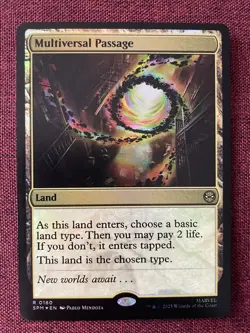 Multiversal Passage FOIL NM/M MTG Spiderman Magic Card - Image 1