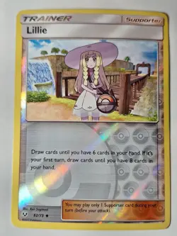 Lillie - 62/73 - Trainer Shining Legends Reverse Pokemon Holo Foil Nice! - Image 1