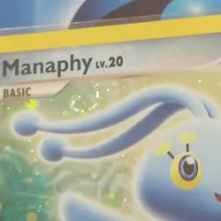 Pokemon Diamond & Pearl 2-Player Trainer Kit CARDS - MANAPHY 4/12 SWIRL - NM/LP - Image 3