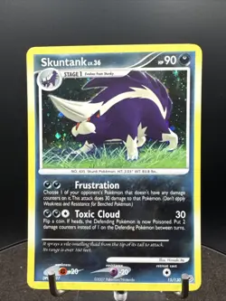 Skuntank 15/130 Diamond & Pearl Holo Rare Vintage Pokemon TCG Card - Image 3