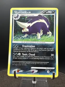 Skuntank 15/130 Diamond & Pearl Holo Rare Vintage Pokemon TCG Card - Image 4