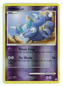 Pokemon Card - Skorupi 99/130 - Diamond & Pearl - Reverse Holo - Image 1