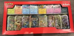 Pokemon TCG Prismatic Evolutions Costco 8 Mini-Tin Bundle w/ Promo Cards sealed - Image 1