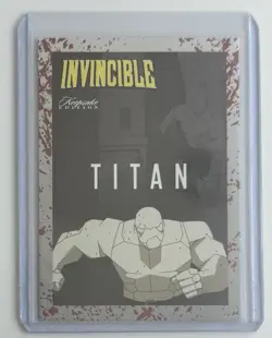 SDCC 2025 Exclusive Invincible Titan Blood Splatter Promo Card #210 1/100 - Image 1