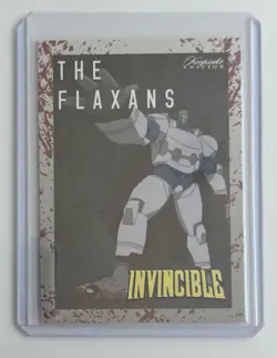 SDCC 2025 Exclusive Invincible The Flaxans Blood Splatter Promo Card #201 1/100 - Image 1